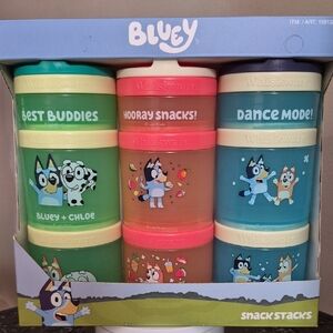 Bluey Snack Stacks - Colorful Kids Containers